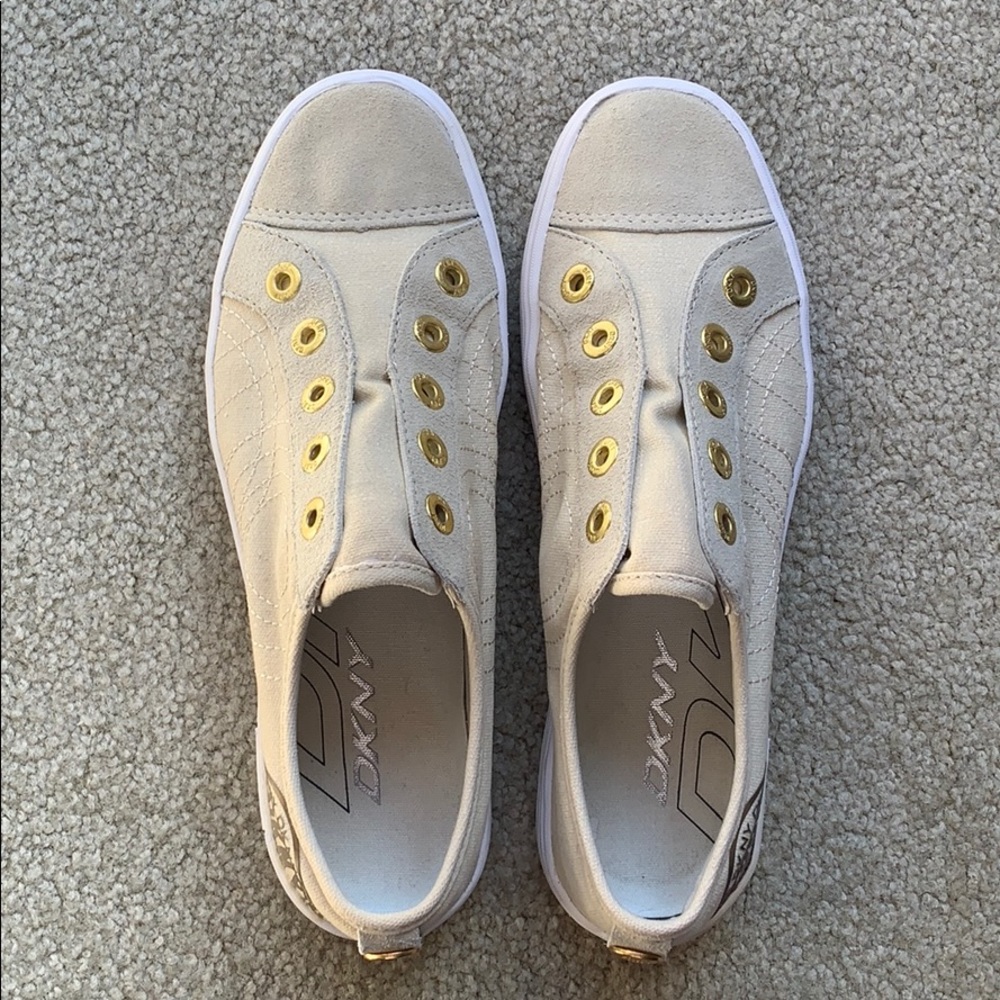 DKNY Sneakers Size 8 Cream
